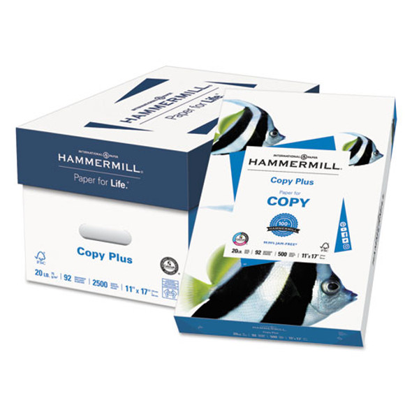 Copy Plus Print Paper, 92 Bright, 20lb, 11 X 17, White, 500/ream