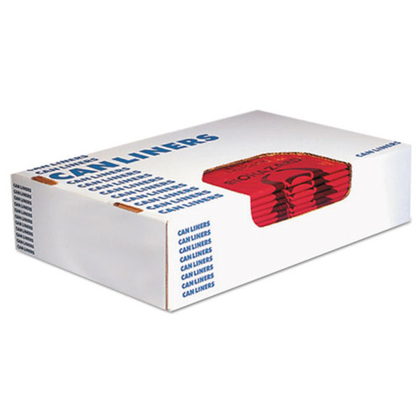 Healthcare Biohazard Printed Can Liners, 10 Gal, 1.3 Mil, 24" X 23", Red, 500/carton