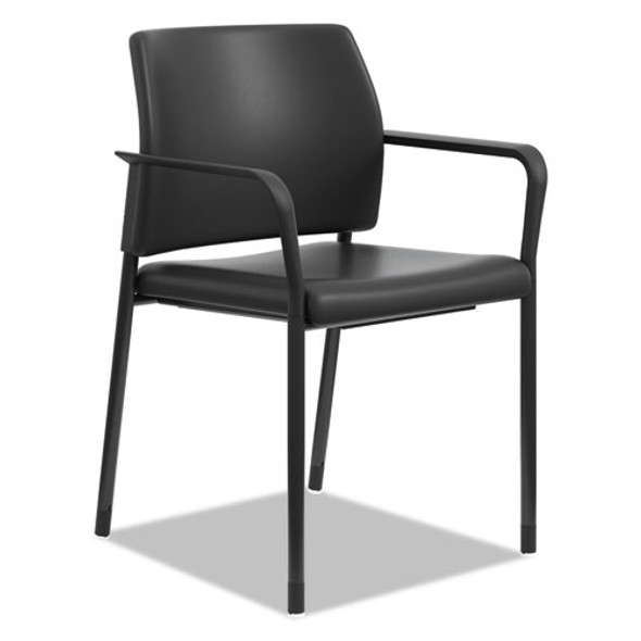 Accommodate Series Guest Chair, 23.25" X 21" X 32", Black Seat/black Back, Black Base, 2/carton