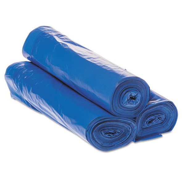 Draw-tuff Institutional Draw-tape Can Liners, 30 Gal, 1 Mil, 30.5" X 40", Blue, 200/carton