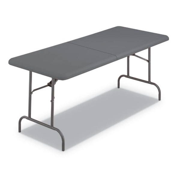 Indestructables Too 1200 Series Folding Table, 30w X 72d X 29h, Charcoal