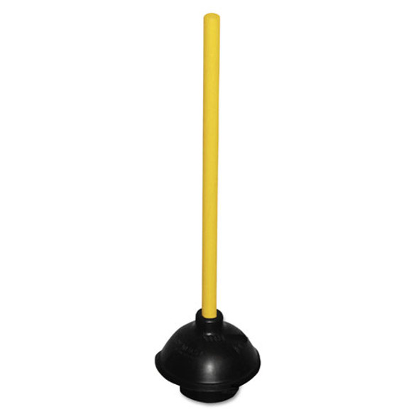 Toilet/drain Plunger, 20" Wood Handle, 6" Dia