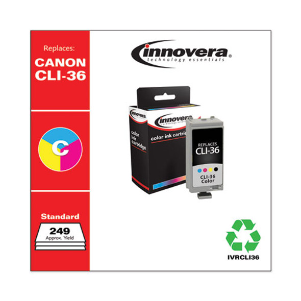 Remanufactured 1511b002 (cli-36) Ink, 249 Page-yield, Tri-color