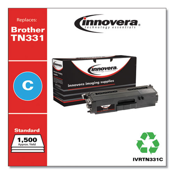 Remanufactured Cyan Toner Cartridge, Replacement For Brother Tn331c, 1,500 Page-yield