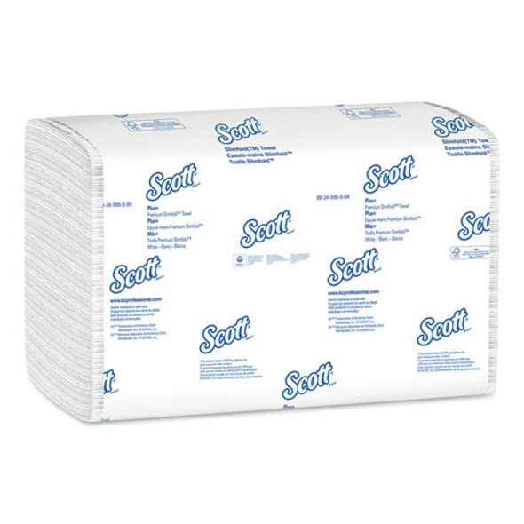 Control Slimfold Towels, 7 1/2 X 11 3/5, White, 90/pack, 24 Packs/carton