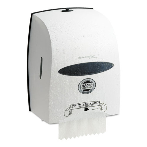 Sanitouch Hard Roll Towel Dispenser, 12 63/100w X 10 1/5d X 16 13/100h, White