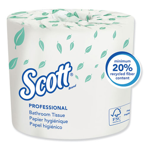 Essential Standard Roll Bathroom Tissue, Traditional, Septic Safe, 2 Ply, White, 550 Sheets/roll, 20 Rolls/carton