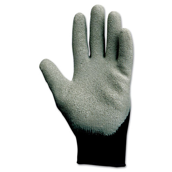 G40 Latex Coated Poly-cotton Gloves, 250 Mm Length, Large/size 9, Gray, 12 Pairs