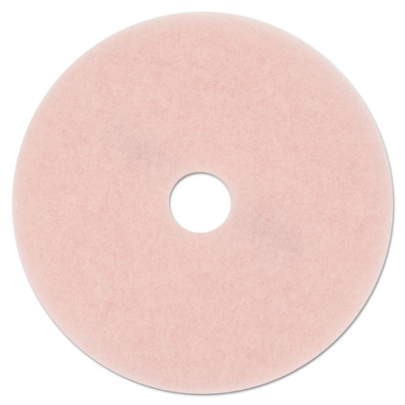 Ultra High-speed Eraser Floor Burnishing Pad 3600, 27" Diameter, Pink, 5/carton