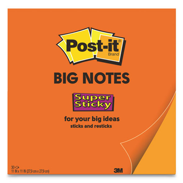 Big Notes, 11 X 11, Orange, 30 Sheets