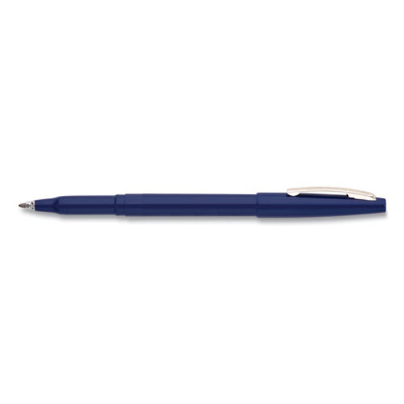 Rolling Writer Stick Roller Ball Pen, Medium 0.8mm, Blue Ink/barrel, Dozen