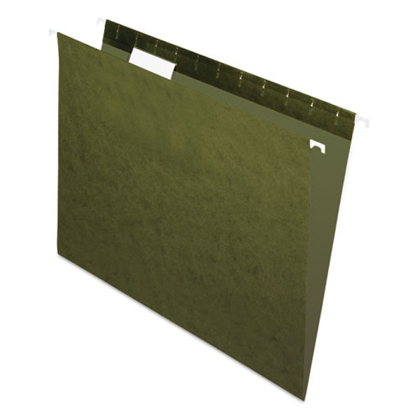 Standard Green Hanging Folders, Letter Size, 1/5-cut Tab, Standard Green, 25/box