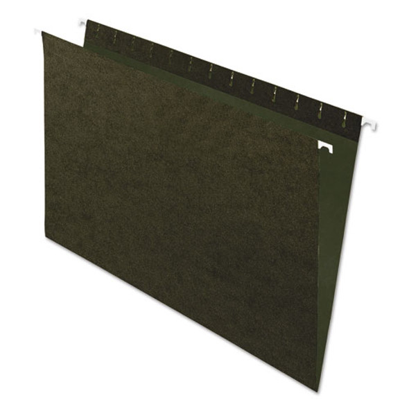 Standard Green Hanging Folders, Legal Size, Straight Tab, Standard Green, 25/box