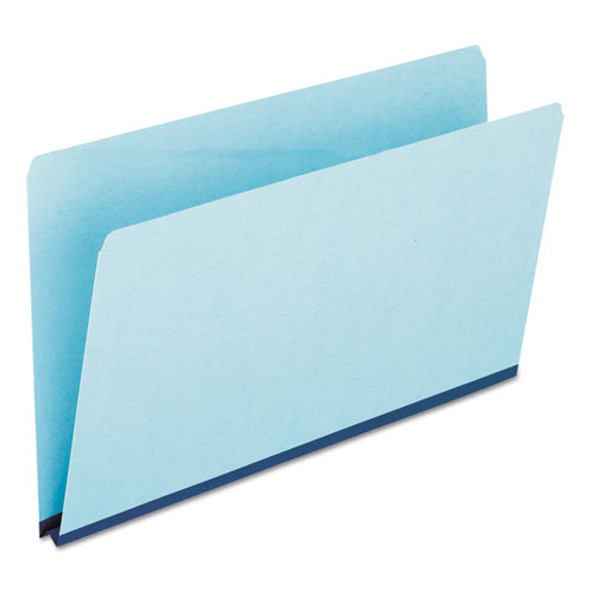 Pressboard Expanding File Folders, Straight Tab, Legal Size, Blue, 25/box