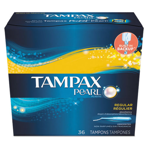 Pearl Tampons, Regular, 36/box, 12 Box/carton