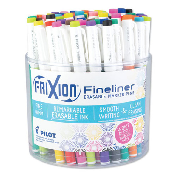Frixion Erasable Stick Marker Pen, 0.6 Mm, Assorted Ink/barrel, 72/tub