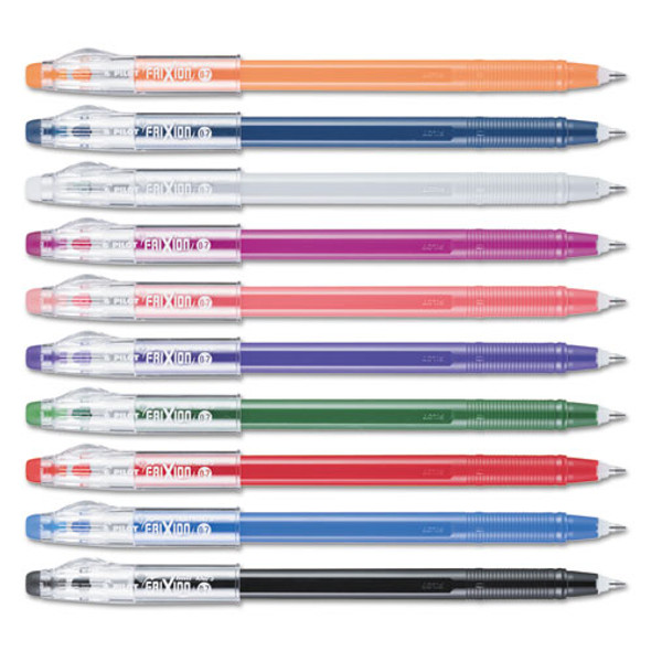 Frixion Colorsticks Erasable Stick Gel Pen, 0.7mm, Assorted Ink/barrel, 10/pack