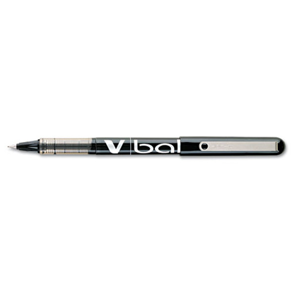 Vball Liquid Ink Stick Roller Ball Pen, Fine 0.7mm, Black Ink/barrel, Dozen
