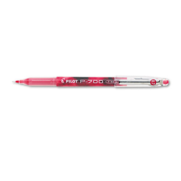 Precise P-700 Stick Gel Pen, Fine 0.7mm, Red Ink/barrel, Dozen