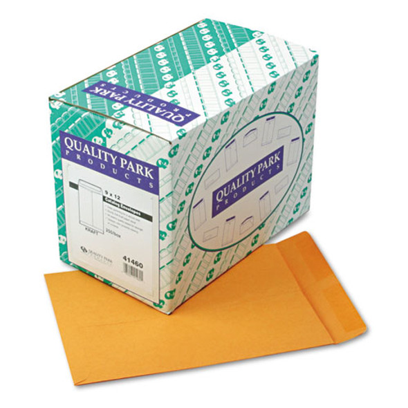 Catalog Envelope, #10 1/2, Cheese Blade Flap, Gummed Closure, 9 X 12, Brown Kraft, 250/box