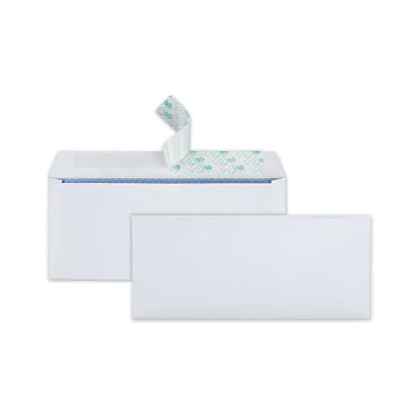 Redi-strip Security Tinted Envelope, #10, Commercial Flap, Redi-strip Closure, 4.13 X 9.5, White, 30/box