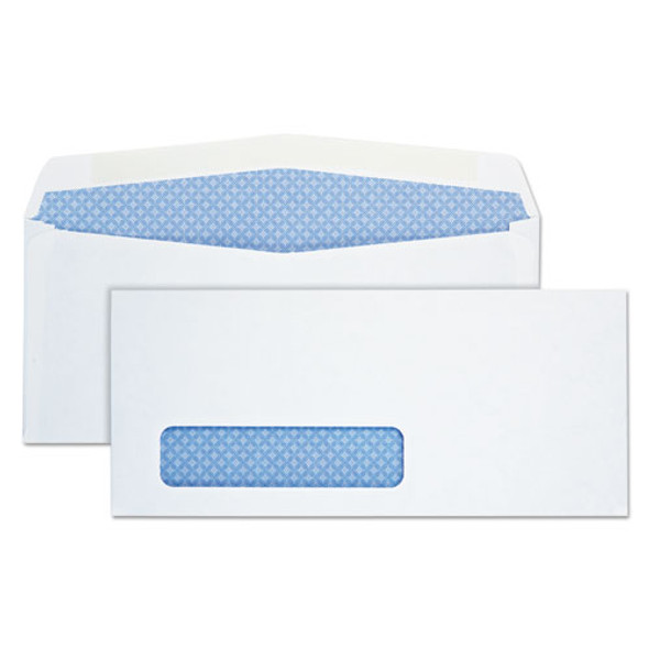 Window Envelope, #10, Commercial Flap, Gummed Closure, 4.13 X 9.5, White, 500/box - IVSQUA90130