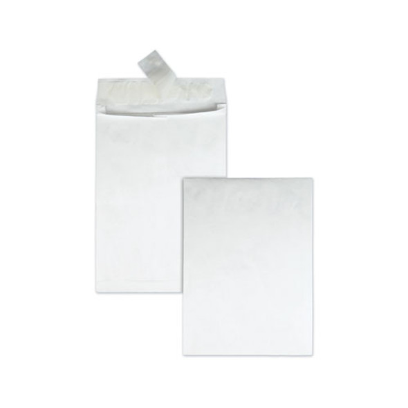 Open End Expansion Mailers, Dupont Tyvek, #13 1/2, Cheese Blade Flap, Redi-strip Closure, 10 X 13, White, 25/box