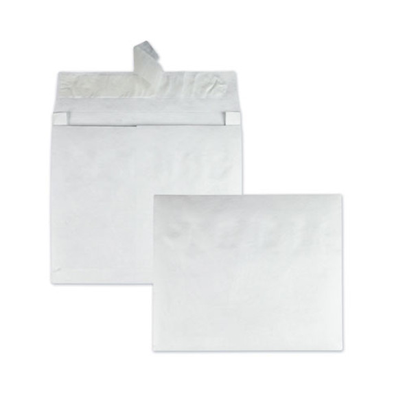 Open Side Expansion Mailers, Dupont Tyvek, #15 1/2, Commercial Flap, Redi-strip Closure, 12 X 16, White, 100/carton