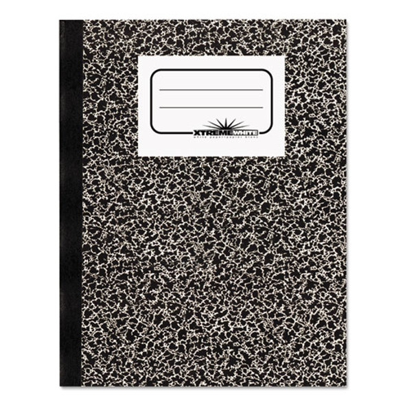 Composition Notebook, Wide/legal Rule, Black Marble Cover, 10 X 7.88, 80 Sheets