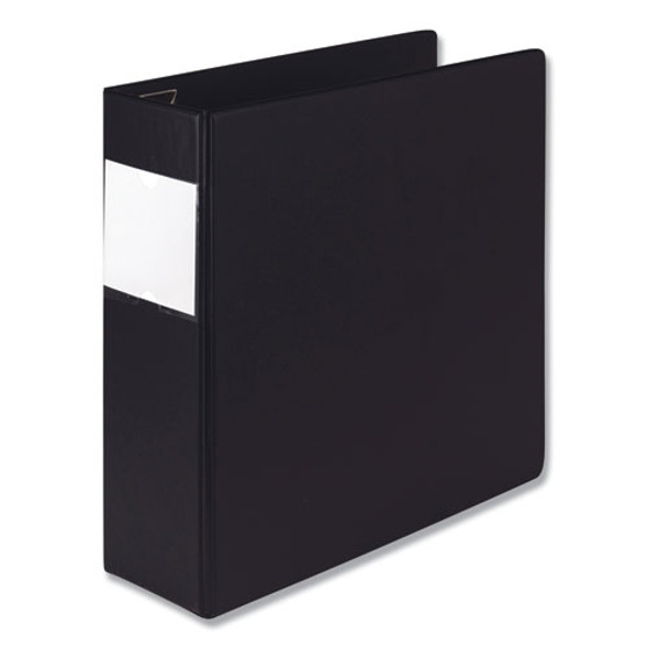 Earth's Choice Biobased Locking D-ring Reference Binder, 3 Rings, 4" Capacity, 11 X 8.5, Black