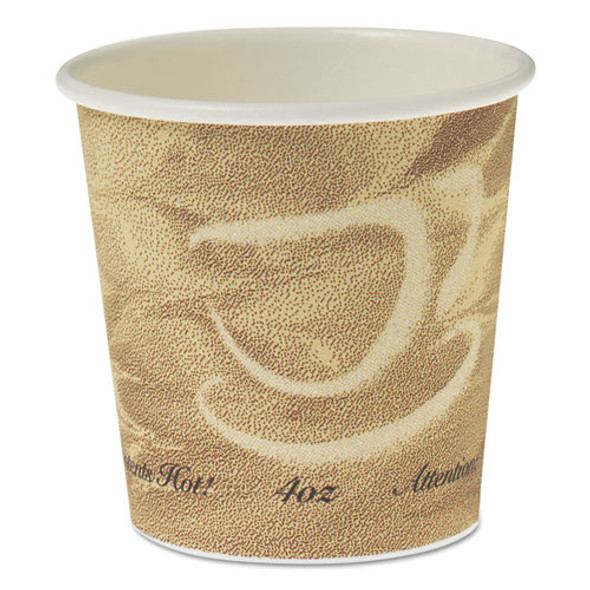 Single Sided Poly Paper Hot Cups, 4 Oz, Mistique Design