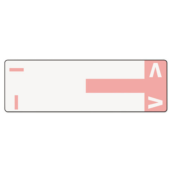 Alphaz Color-coded First Letter Combo Alpha Labels, I/v, 1.16 X 3.63, Pink/white, 5/sheet, 20 Sheets/pack