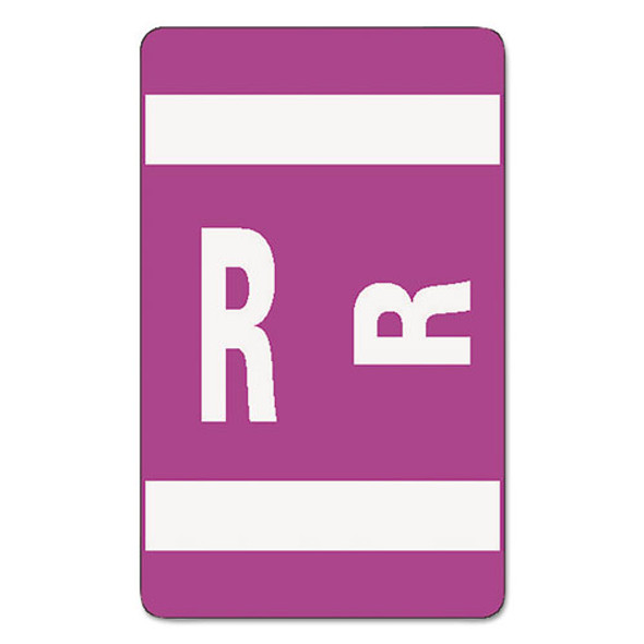 Alphaz Color-coded Second Letter Alphabetical Labels, R, 1 X 1.63, Purple, 10/sheet, 10 Sheets/pack