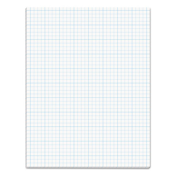 Cross Section Pads, 4 Sq/in Quadrille Rule, 8.5 X 11, White, 50 Sheets