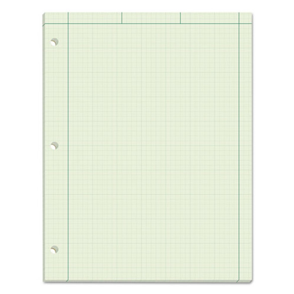 Engineering Computation Pads, 5 Sq/in Quadrille Rule, 8.5 X 11, Green Tint, 100 Sheets - IVSTOP35510