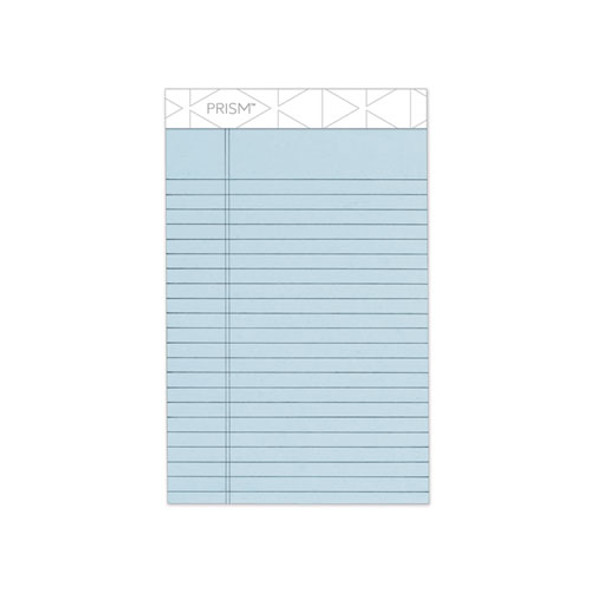 Prism + Writing Pads, Narrow Rule, 5 X 8, Pastel Blue, 50 Sheets, 12/pack