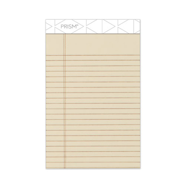 Prism + Writing Pads, Narrow Rule, 5 X 8, Pastel Ivory, 50 Sheets, 12/pack