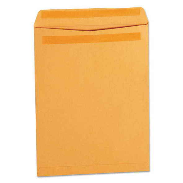 Self-stick Open-end Catalog Envelope, #12 1/2, Square Flap, Self-adhesive Closure, 9.5 X 12.5, Brown Kraft, 250/box