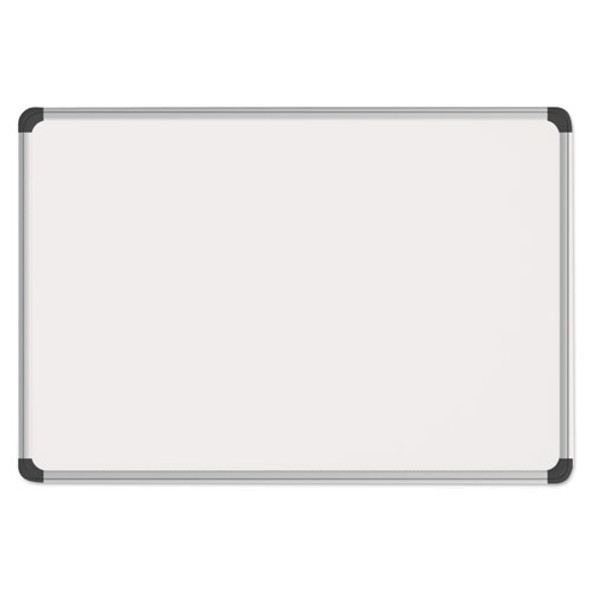 Magnetic Steel Dry Erase Board, 36 X 24, White, Aluminum Frame