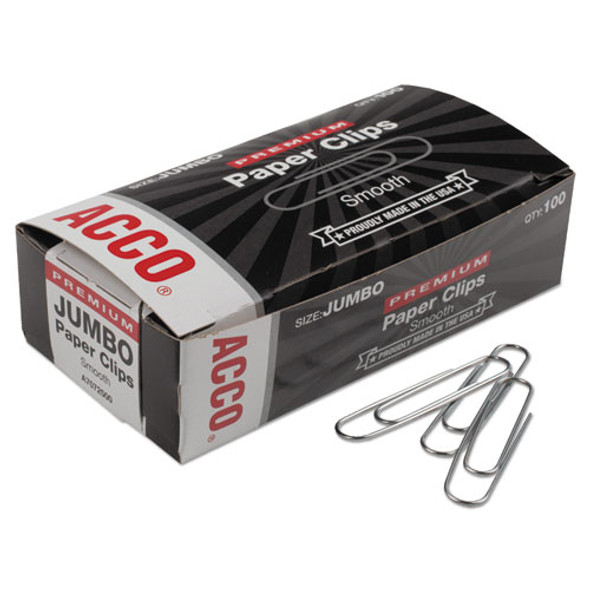 Paper Clips, Jumbo, Silver, 1,000/pack - IVSACC72500