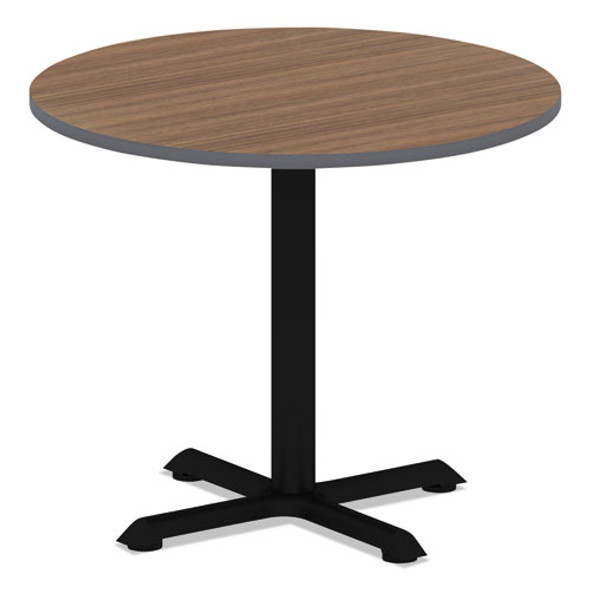 Reversible Laminate Table Top, Round, 35 3/8w X 35 3/8d, Espresso/walnut