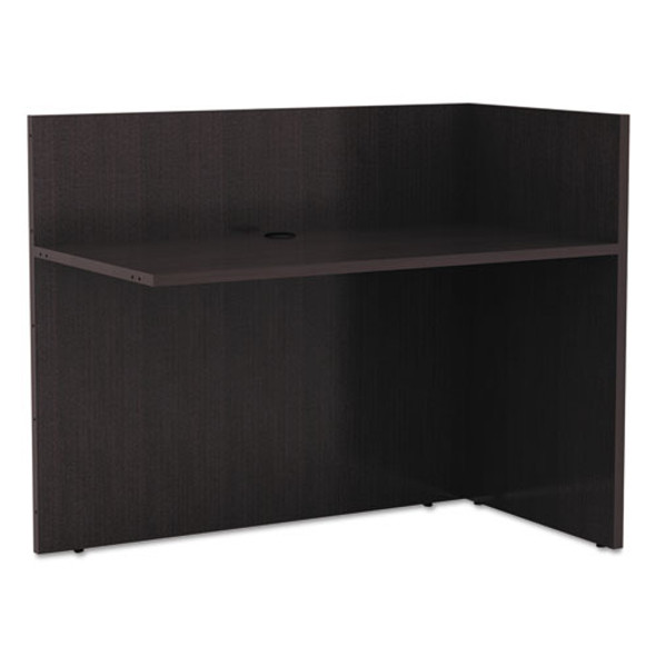 Alera Valencia Reversible Reception Return, 44 1/8w X 23 5/8d X 41 1/2h, Espresso