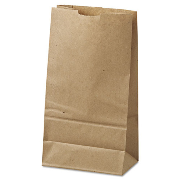 Grocery Paper Bags, 35 Lbs Capacity, #6, 6"w X 3.63"d X 11.06"h, Kraft, 500 Bags