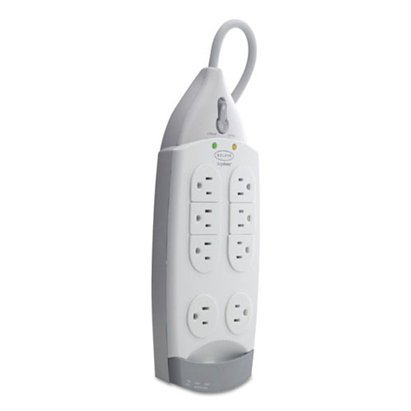 Surgemaster Home Series Surge Protector, 7 Outlets, 12 Ft Cord, 1045 J, White