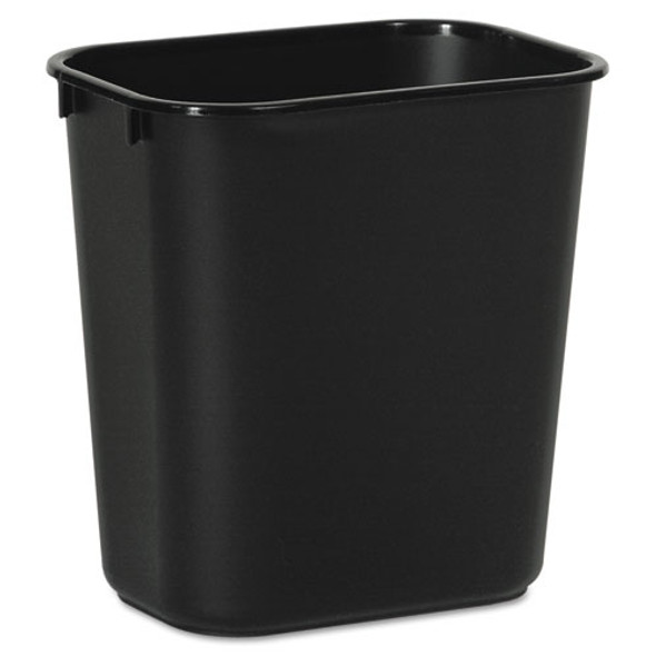 Soft-sided Wastebasket, 14 Qt, Plastic, Black