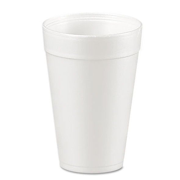 Foam Drink Cups, 32oz, White, 25/bag, 20 Bags/carton