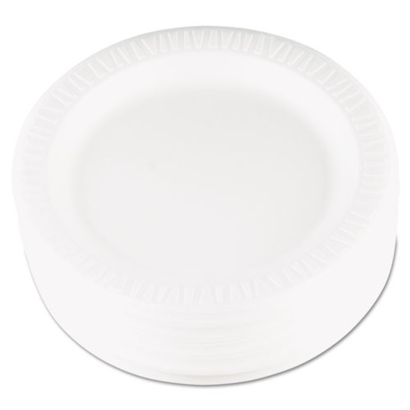 Quiet Classic Laminated Foam Dinnerware, Plate, 9" Dia, Wh, 125/pk, 4 Packs/ct