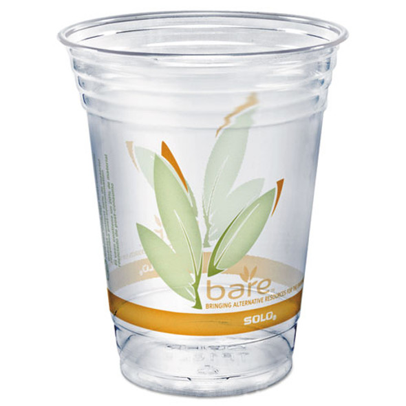 Bare Eco-forward Rpet Cold Cups, 16-18 Oz, Clear, 50/pack