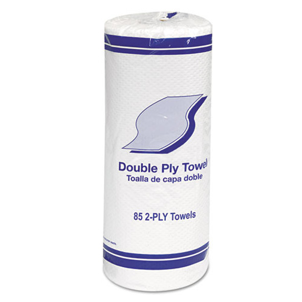 Kitchen Roll Towels, 2-ply, 11", White, 85/roll, 30 Rolls/carton