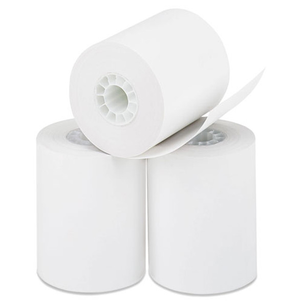 Direct Thermal Printing Paper Rolls, 0.45" Core, 2.25" X 85 Ft, White, 50/carton